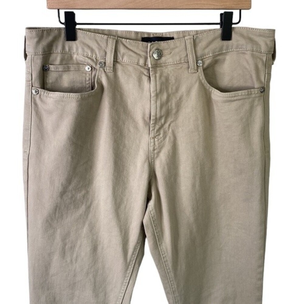 PacSun Khaki Stacked Skinny Jean Active 4-Way Stretch 5 Pocket Design Button Zip - Picture 4 of 16